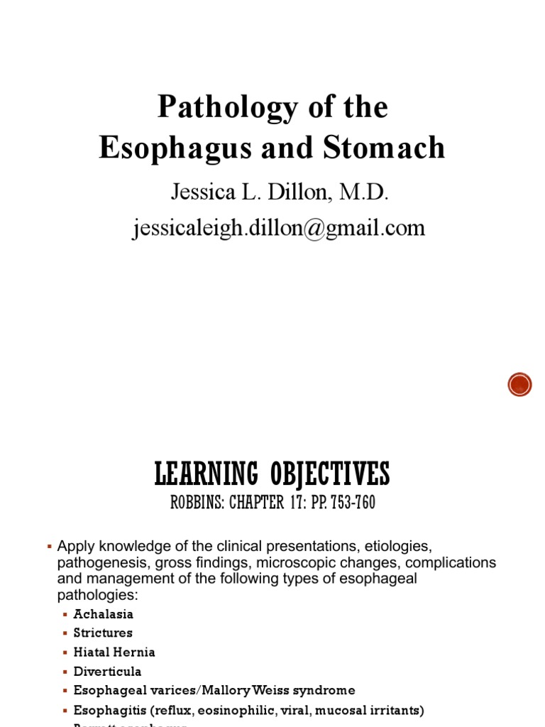 Esophageal Pathology Overview | PDF | Esophagus | Esophageal Cancer