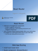 React Router: Jogesh K. Muppala