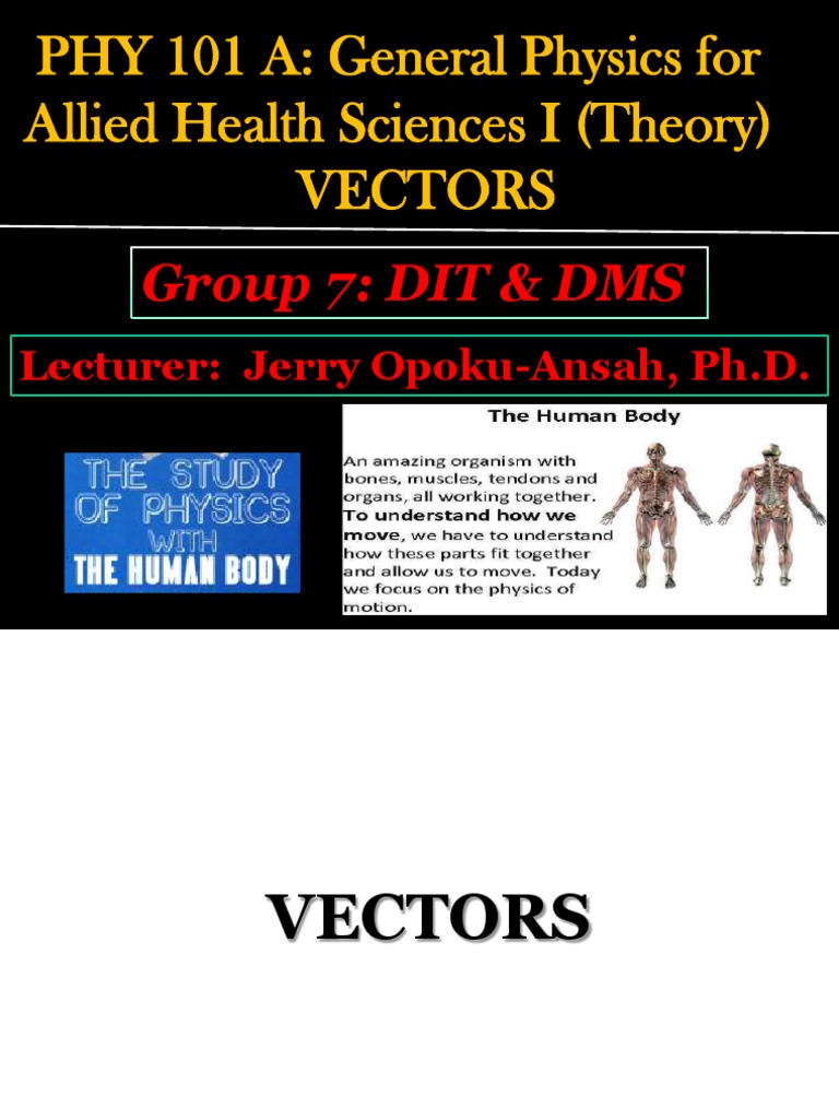 Vectors in General Physics 101 | PDF | Euclidean Vector | Trigonometric ...