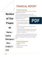 A Brief Review of Our Financ Es: Financial Report