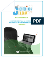 Documento 8. Orientaciones para La Continuidad Pedagogica 2020 2021