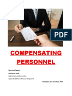 Narrative Report Compensating Personnel