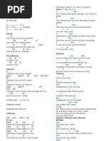 Chord Lyrics Song Structure Musical Compositions