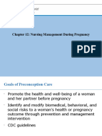 Chapter 12: Nursing Management During Pregnancy