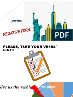 Present Perfect-NEGATIVE FORM