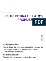 ESTRUCTURA DE LA PROPUESTA