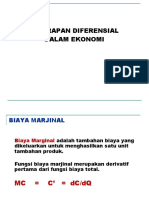 10.2 Penerapan Differensial Dalam Ekonomi