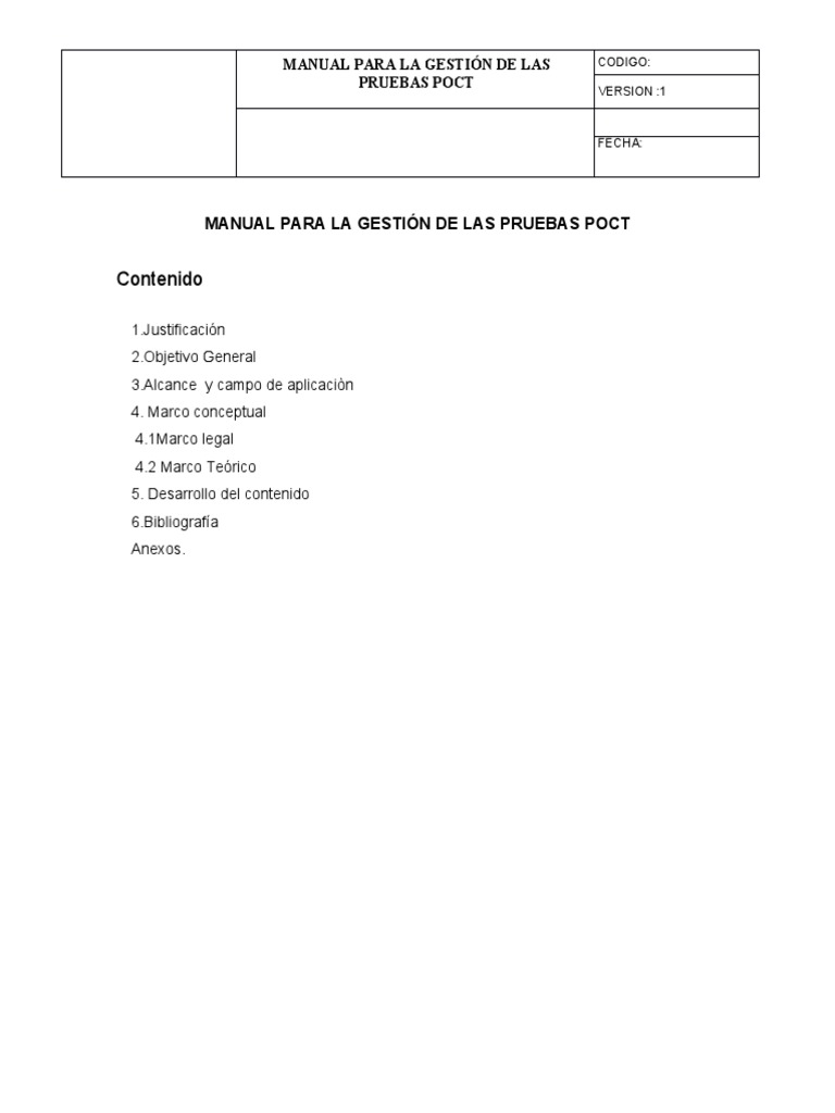 Manual Poct | PDF | Diagnostico medico | Hospital