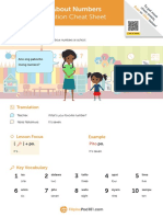 Talking About Numbers Conversation Cheat Sheet: Main Dialogue