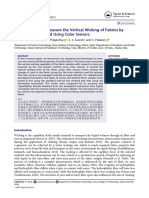 An Instrument to Measure the Vertical Wicking of Fabrics by Non Contact Method Using Color Sensors