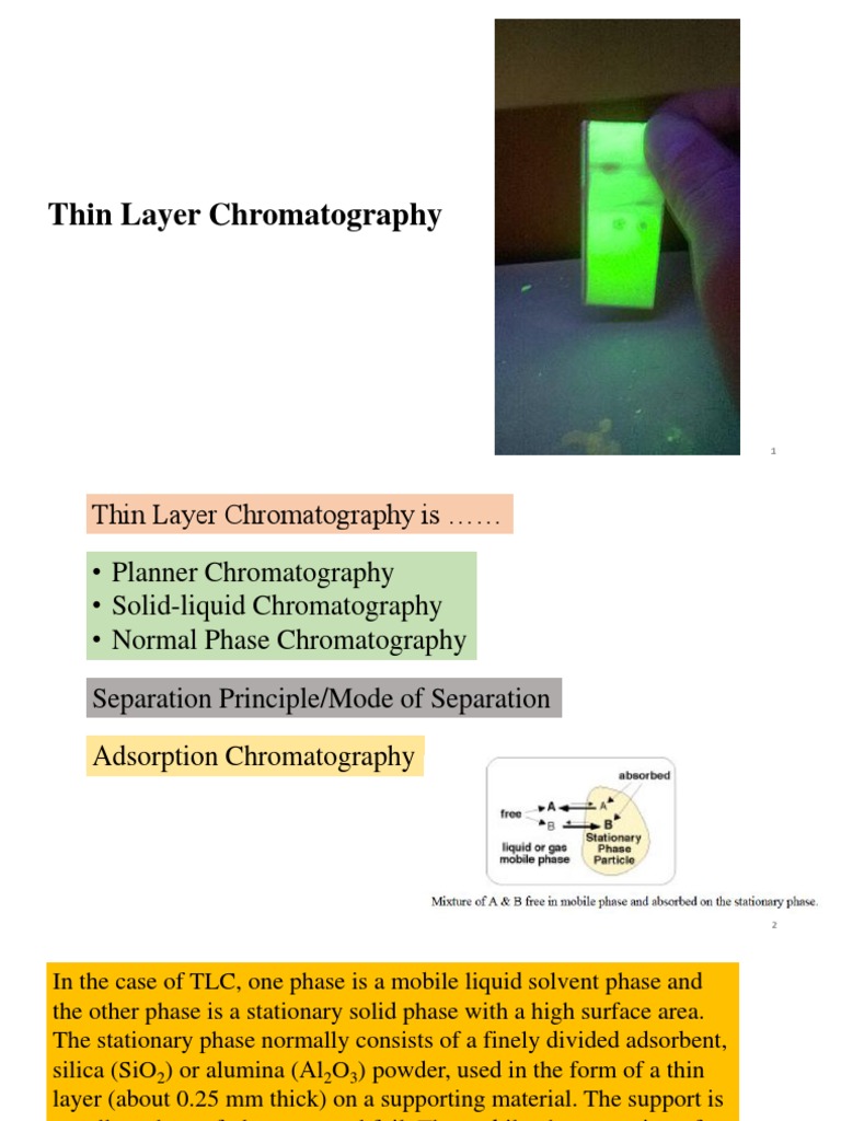 Thin Layer Chromatography PDF Thin Layer Chromatography Elution