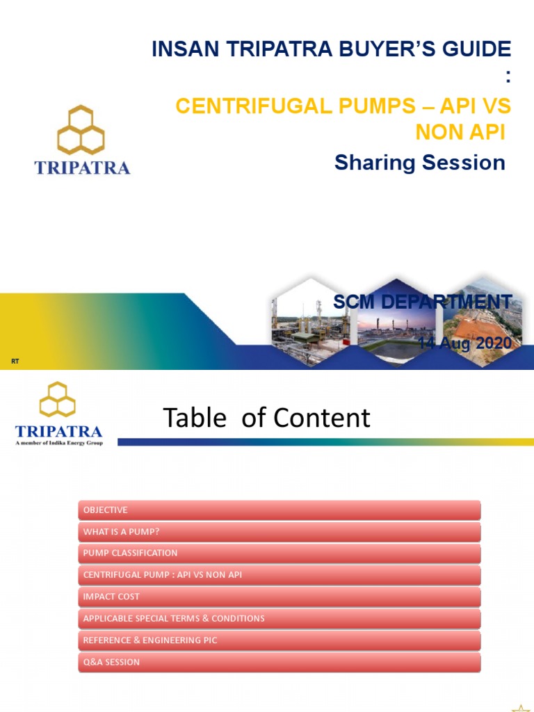 API vs Non-API Centrifugal Pumps Guide | PDF
