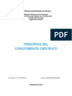 PRINCIPIOS DEL COMOCIMIENTO CIENTIFICO - Ernesto Ramírez