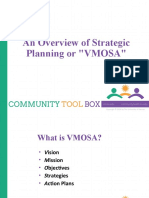 An Overview of Strategic Planning or "VMOSA"