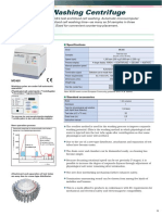 Blood Cell Washing Centrifuge: Specifications