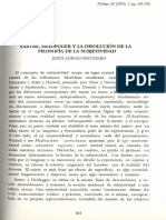 08 Jesús Adrián Escudero.. Sartre Heidegger y La Disolución de La Filosofía de La Subjetividad 1