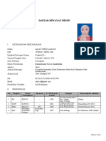 Daftar Riwayat Hidup: No Tingkat Nama Pendidikan Jurusan STTB/Ijazah Tahun Tempat Nama Kepala Sekolah