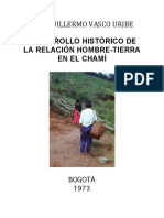 Desarrollo Historico de La Relacion Hombre-tierra en El Chami
