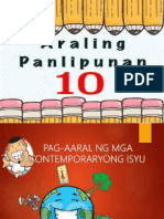 AP 10 Lesson 1pag-Aaral NG Kontemporaryong Isyu