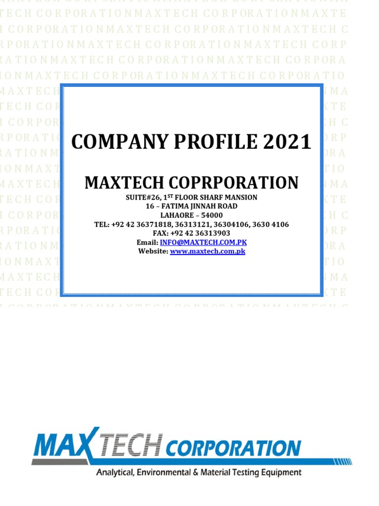 Maxtech Profile For Registration 2020 | PDF | Chemical Reactor | Gas ...