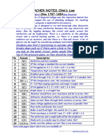 Teacher Notes Ohm'S Law