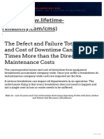 Losses and Cost of Downtime Can Total 30 Times More Than Direct Costs