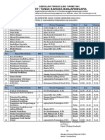 Jadwal Perkuliahan Versi Uraian