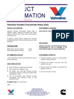 Valvoline Koolant Concentrate Heavy Duty Product Info