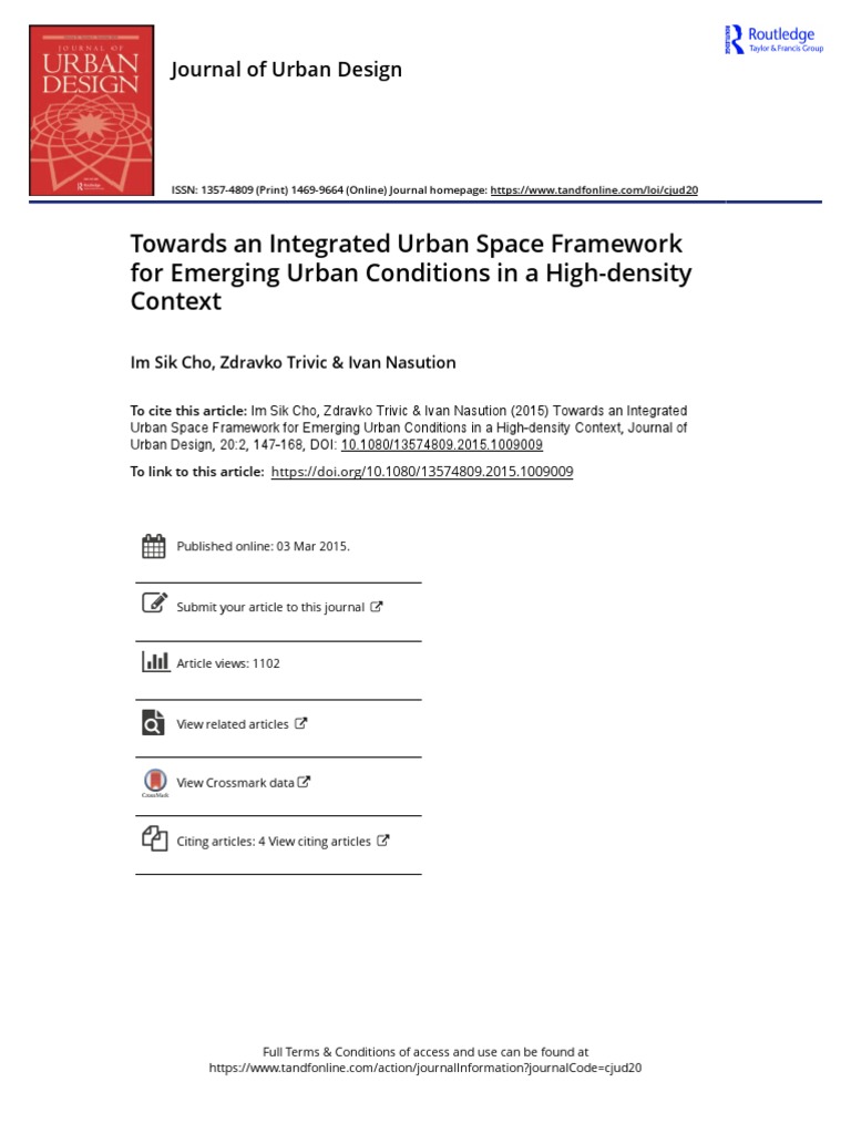 Integrated Urban Space Framework | PDF | Space | Urban Design