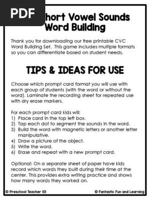 Your Free Printable CVC Word Building Mat Set (1)