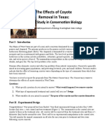 The Effects of Coyote Removal in Texas:: A Case Study in Conservation Biology