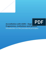 Accreditation With ASIIN - Degree Programmes Institutions and Systems 2015-06-26