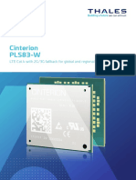 Cinterion Pls83-W: Lte Cat.4 With 2G/3G Fallback For Global and Regional Iot Connectivity