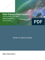 Data Science Crash Course: DWS Washington, D.C. 2019 @robhryniewicz