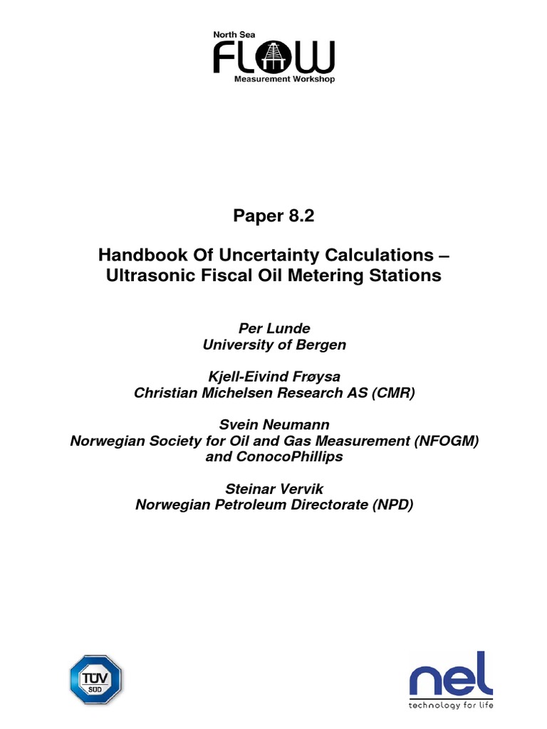 Handbook of Uncertainty Calculations | PDF | Flow Measurement | Calibration