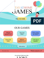 #StayAtHome Games - A Beautiful Template