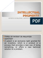 Patents in Us, Malaysia and Asia