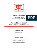 the making od Chinas new labour law 