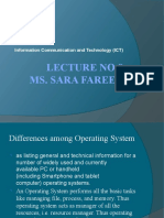 Lecture No.8 Ms. Sara Fareed: Information Communication and Technology (ICT)