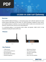 UC2000-VA GSM VoIP Gateway Datasheet v2.0