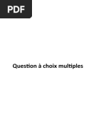 Question à Choix Multiples