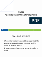 GIN222 Applied Programming For Engineers