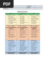 Work Out Plan No. 2 Monday Wednesday Friday: Name: Course & Section: Target Component: Sched