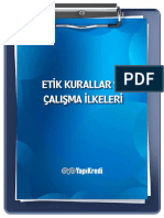 Etik Kurallar Ve Calisma Ilkeleri