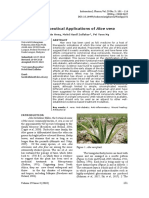 Pharmaceutical Applications of Aloe Vera: Review Article