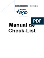 Manual Check-List Equipamentos