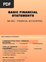 Basic Financial Statements