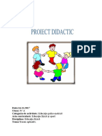 Proiect Didactic Sport