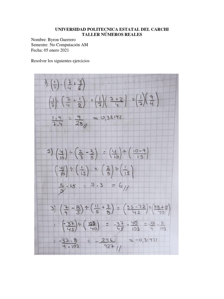 Resolver Los Ejercicios Radicales Pdf