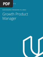 Growth Product Manager: Nanodegree Program Syllabus